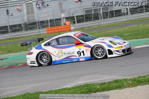 2008-04-26 Monza 0487 Le Mans Series - Nielsen-Simonsen - Porsche 997 GT3 RSR